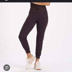 Vuori Women's Dark Plum Drawstring Jogger Pants